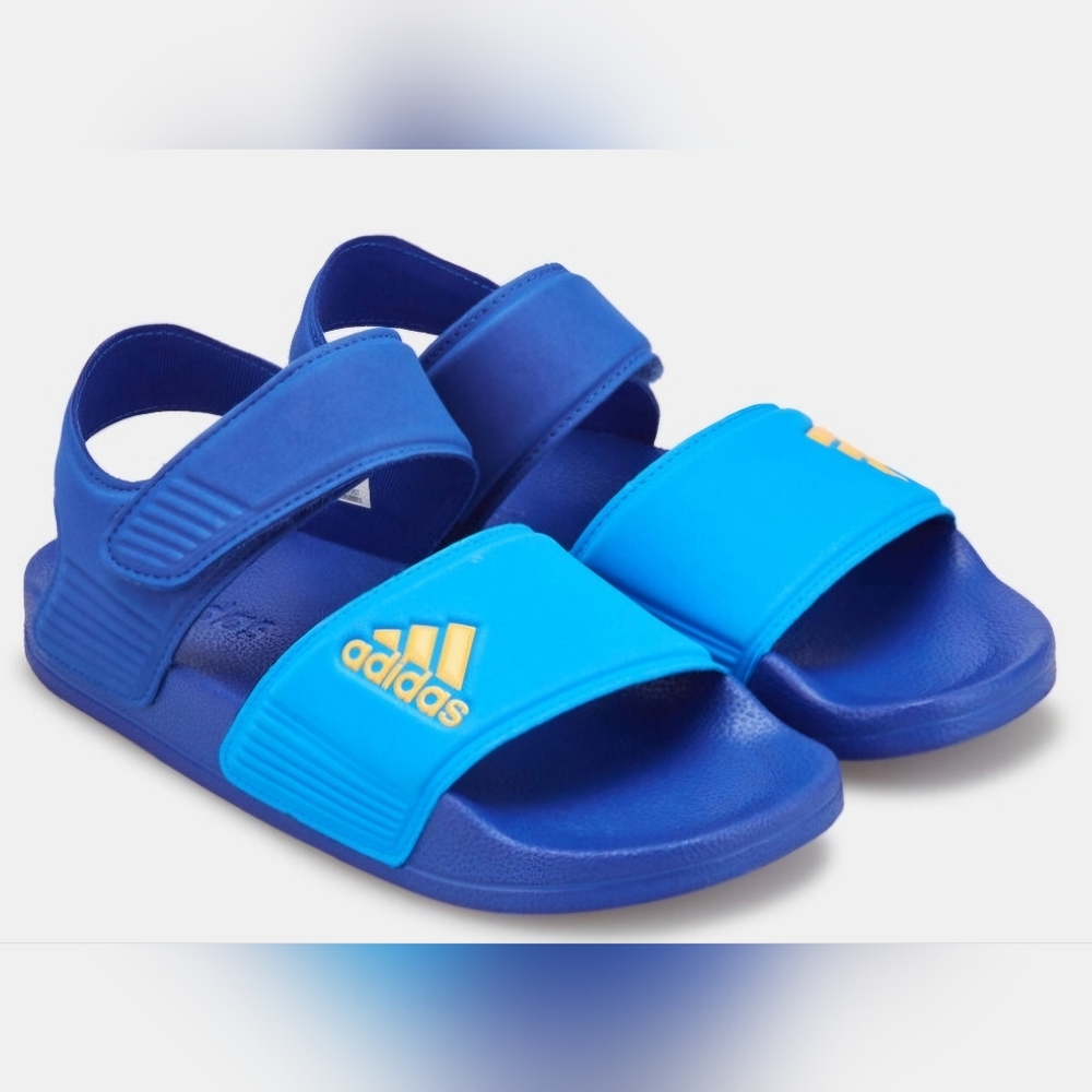 NWT Adidas Adilette Sandal Blue Youth Size 5